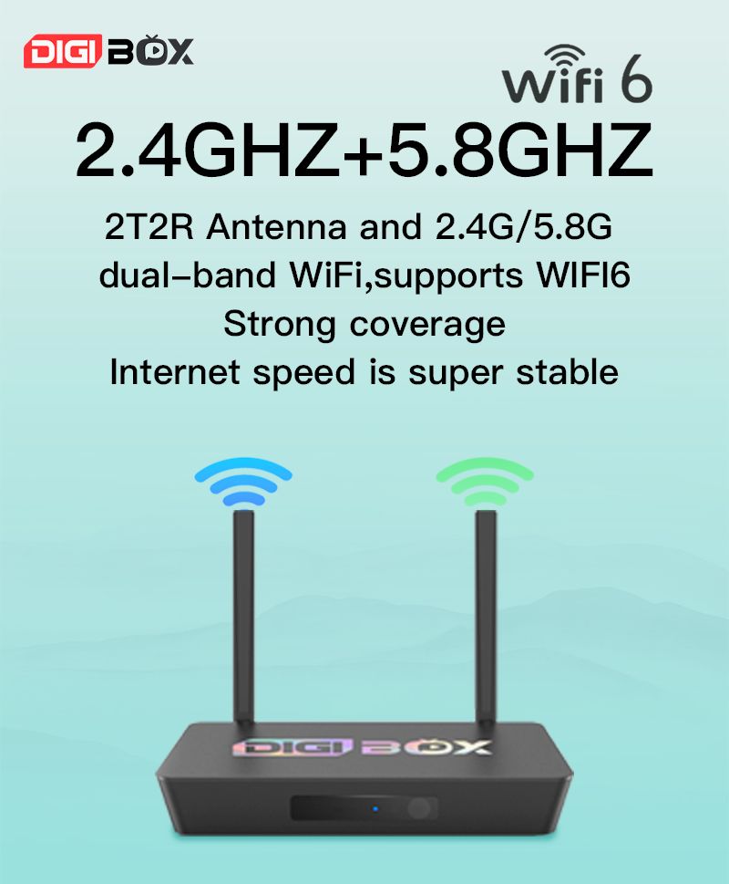 DIGIBOX D3 Plus | 6K, AI Audio, and Nippon TV Compatible TV Box