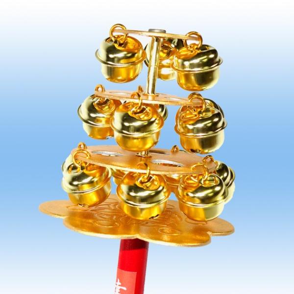 神楽鈴 三番叟鈴 幸運鈴 中 巫女 鈴 浦安の舞 巫女舞 日本舞踊小道具