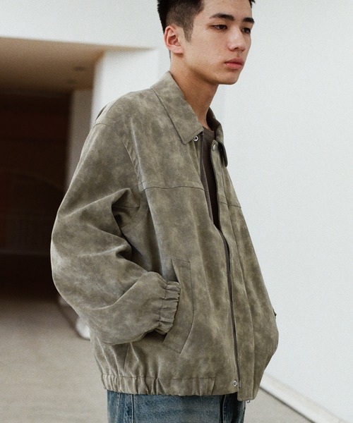 WYM LIDNM | FAUX SUEDE ZIP BLOUSON - Buyee, an Online Proxy