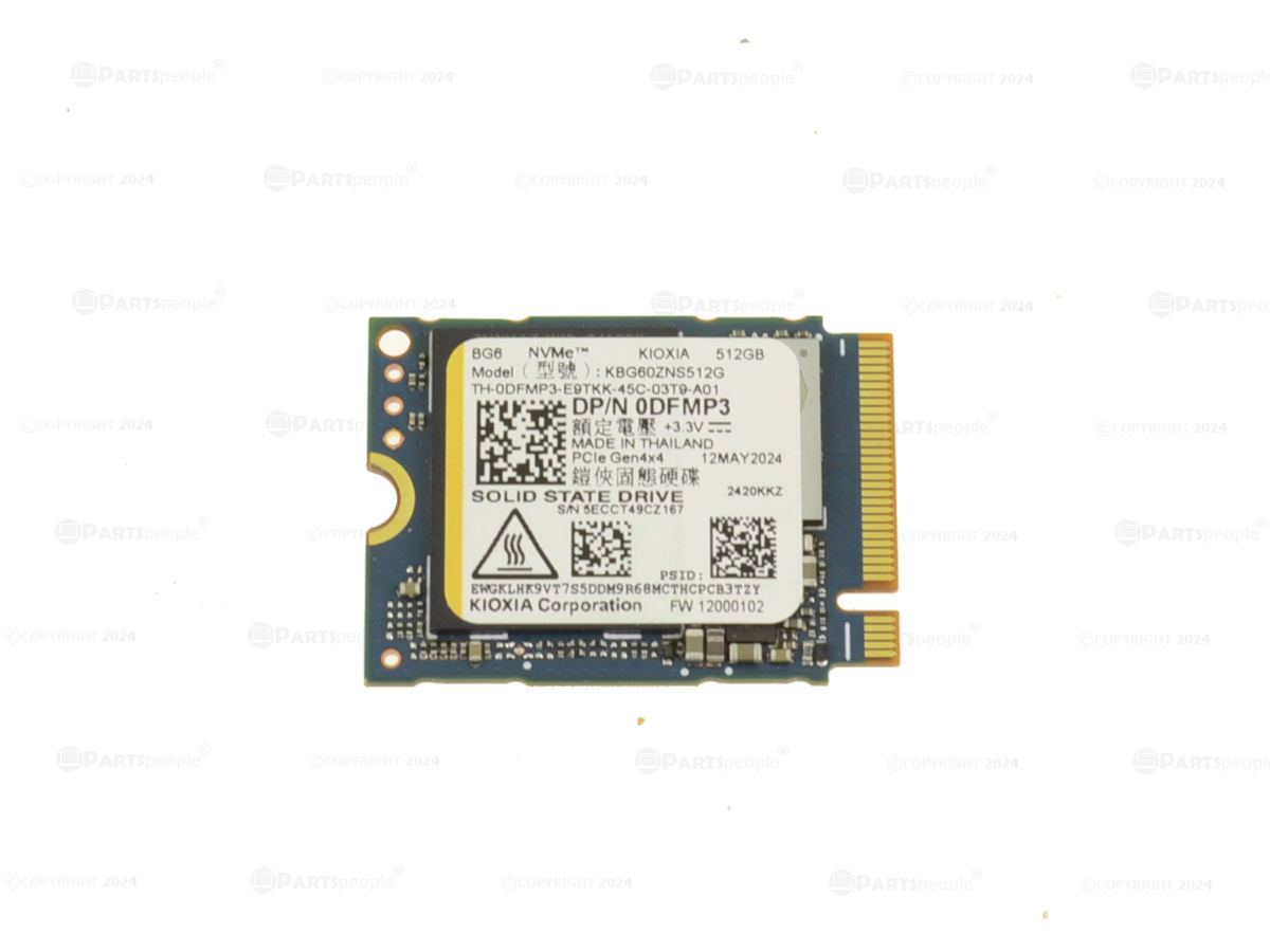 KIOXIA 512GB NVMe PCIE Gen4 x4 SSD M.2 Hard Drive DFMP3