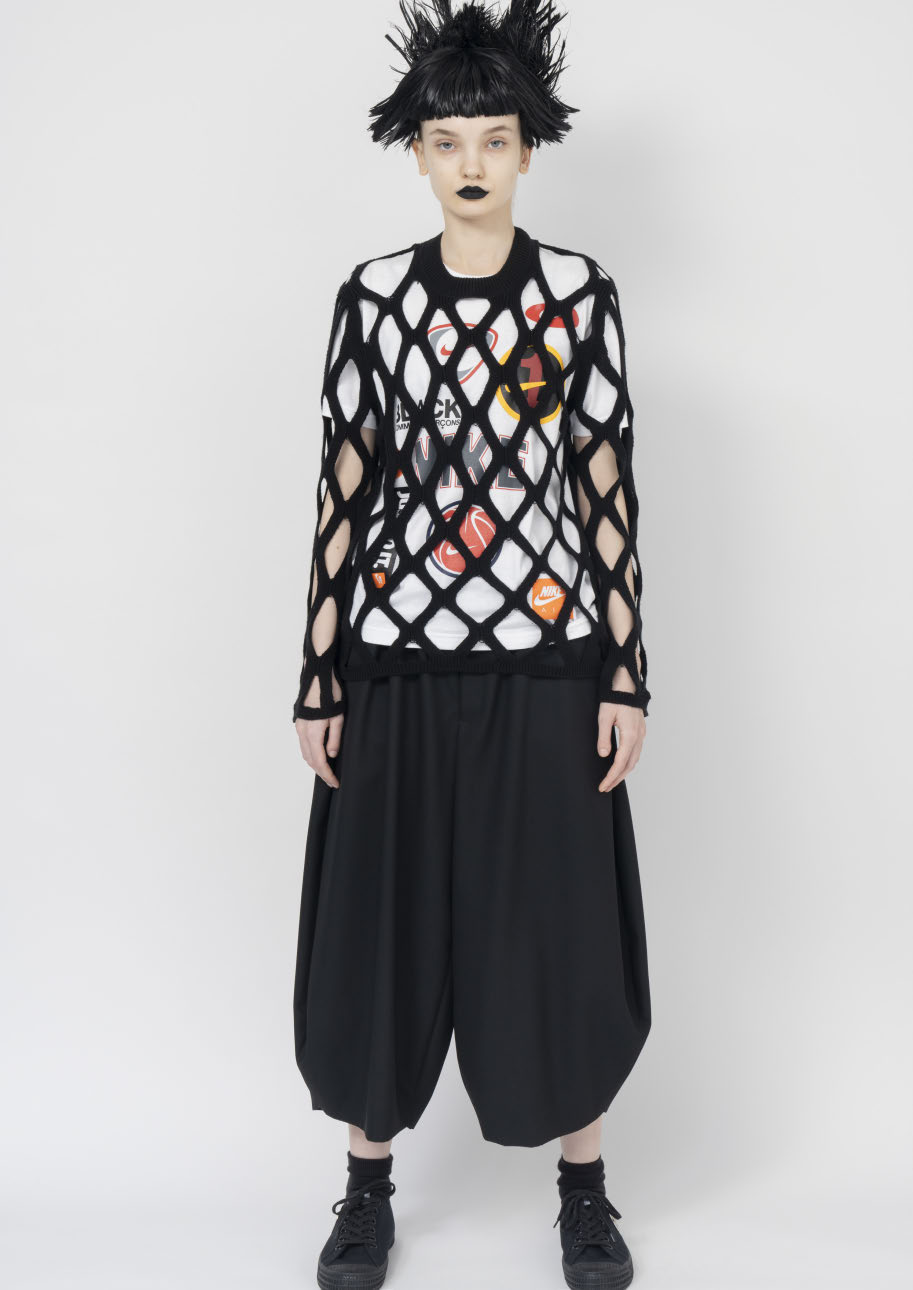 BLACK ブラックコムデギャルソン2024AW ローゲージニット S 美品 COMME