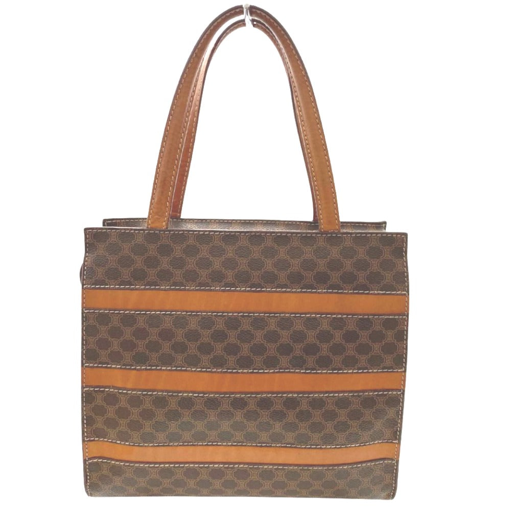 CELINE セリーヌ ハンドバッグ セリーヌ マカダム柄 ハンドバッグ PVC