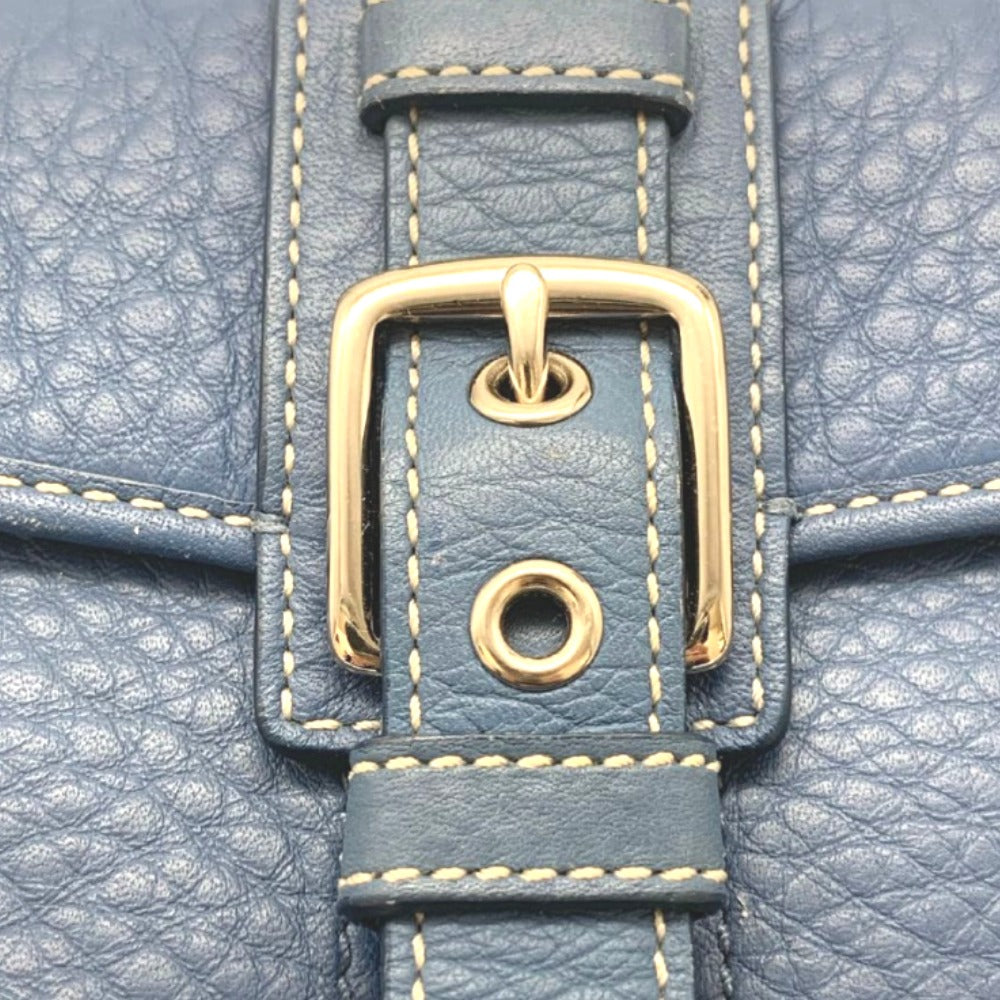 COACH コーチ ポーチ リストレット レザーポーチ スカイブルー