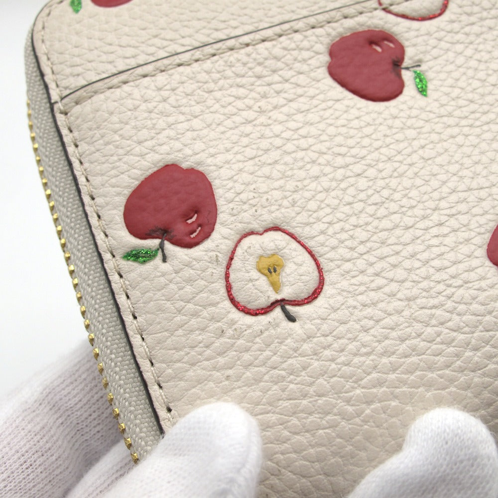 COACH コーチ 長財布 ラウンドファスナー ジッピー ウォレット りんご