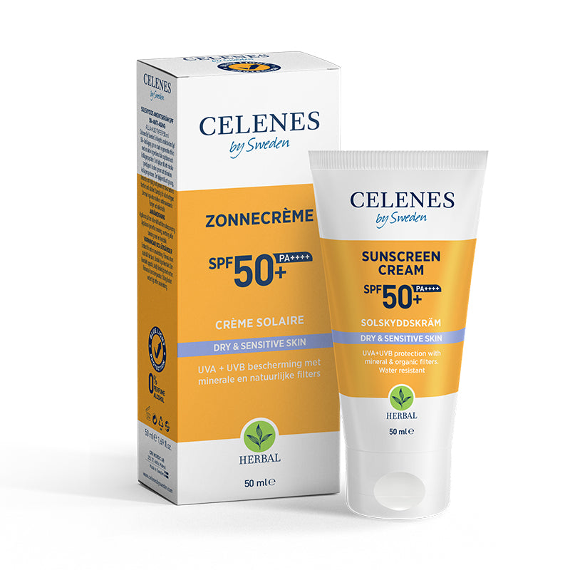 Herbal Zonnecrème Dry & Sensitive Skin Spf 50+ | Celenes by Sweden