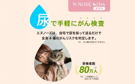 ふるなび限定】愛猫のがんのリスク早期発見サービス 線虫 N-NOSE ねこ
