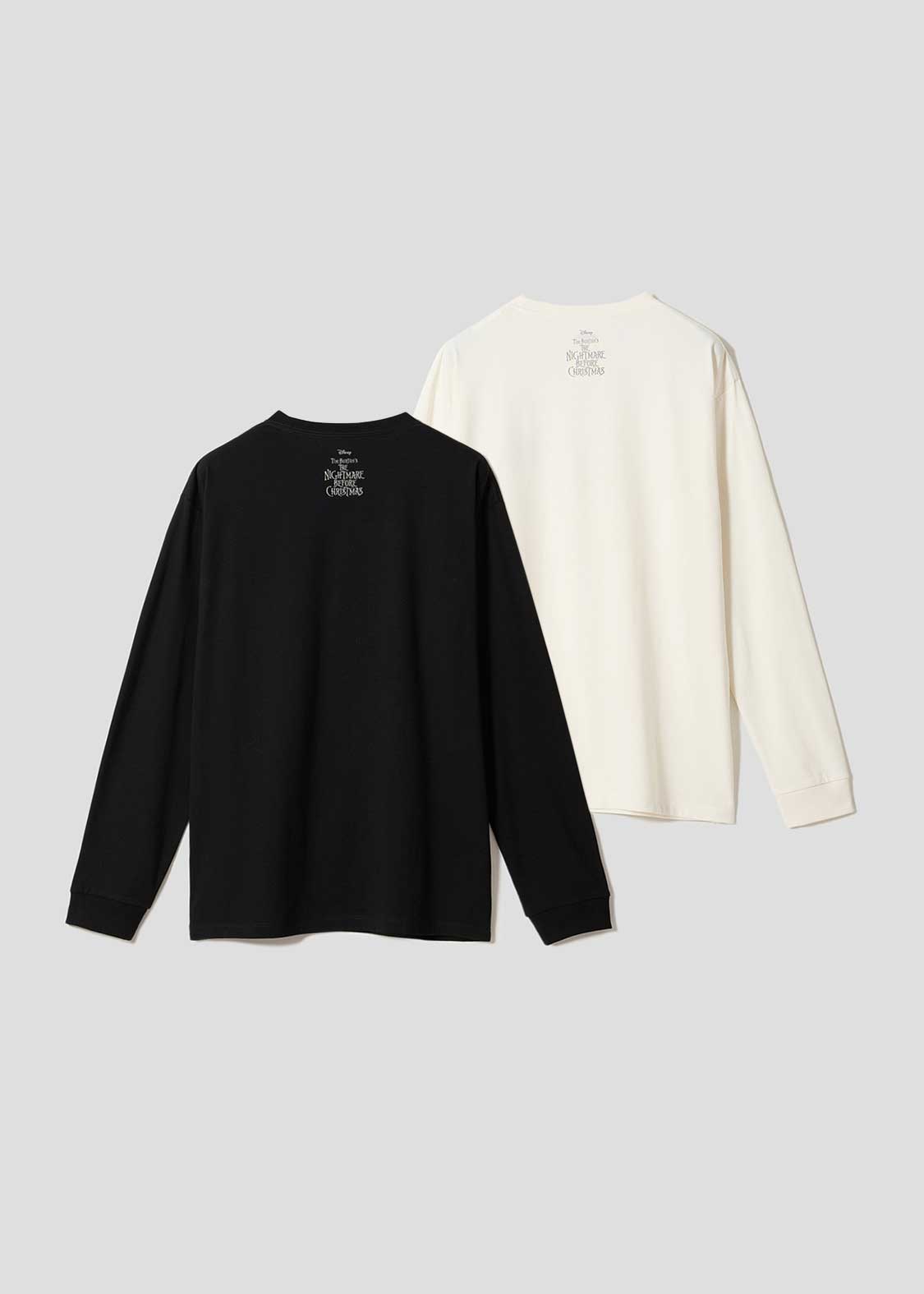 ジャックとサリー フェイス｜2パックアイコン長袖Tシャツ｜ユニ