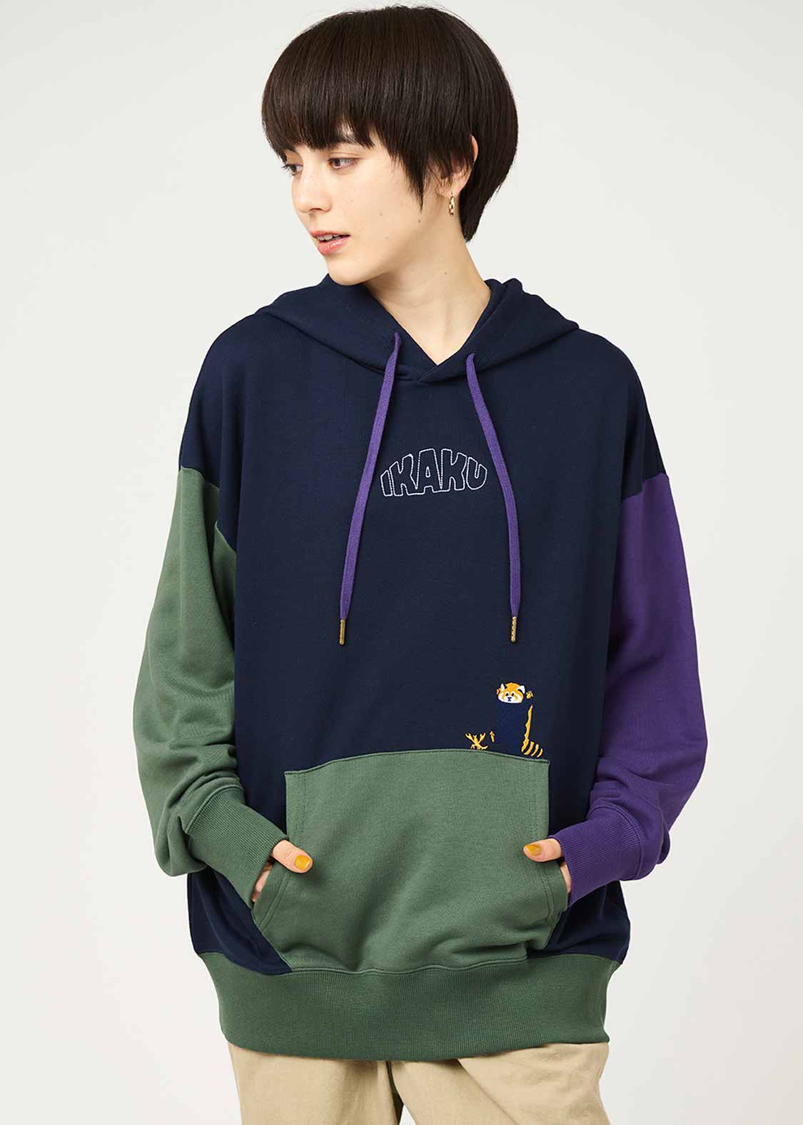 イカク｜ビッグシルエットパーカー｜ユニセックス｜グラニフ(graniph