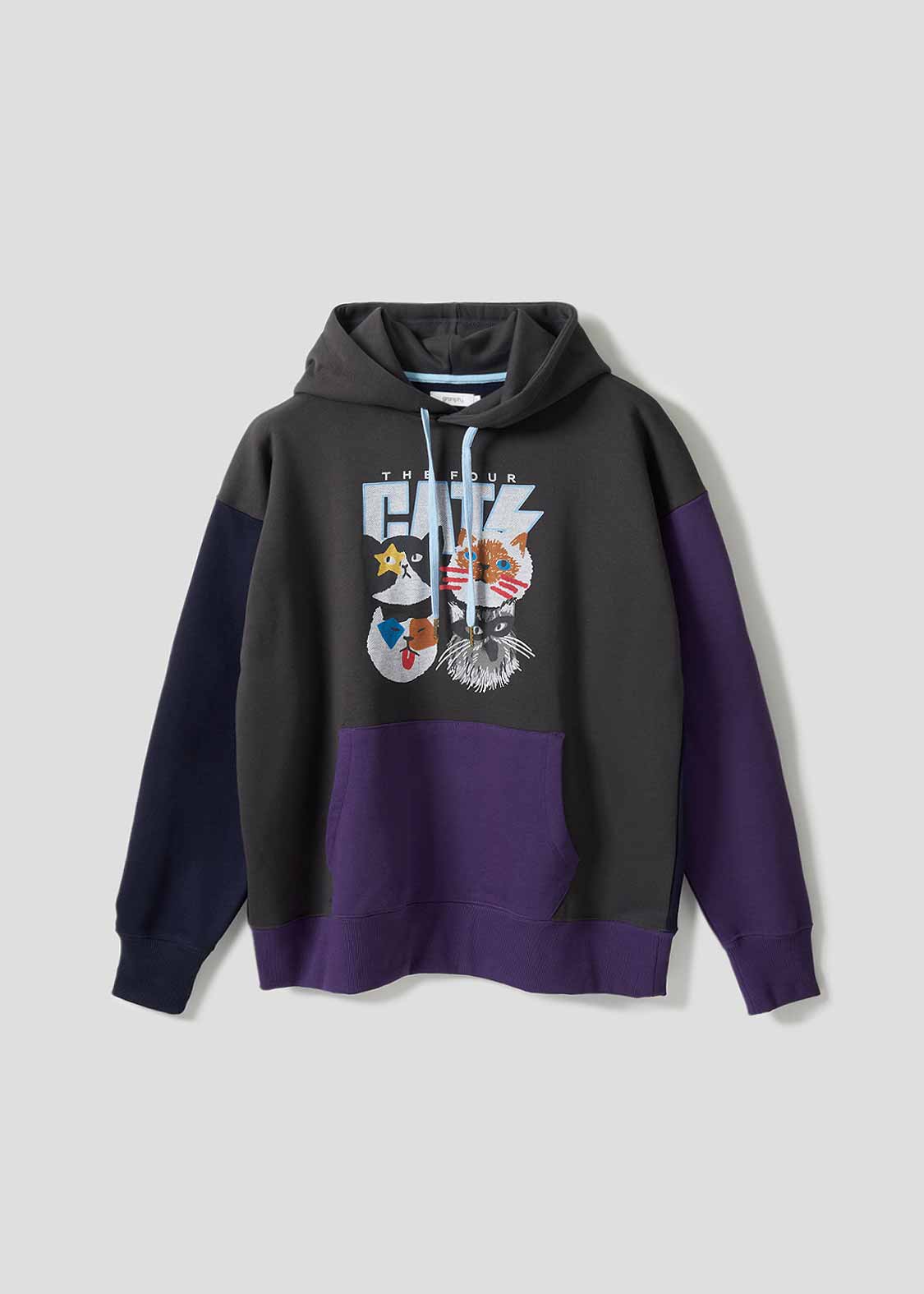 ザ フォーキャッツ フェイス｜裏毛ビッグシルエットパーカー｜ユニ