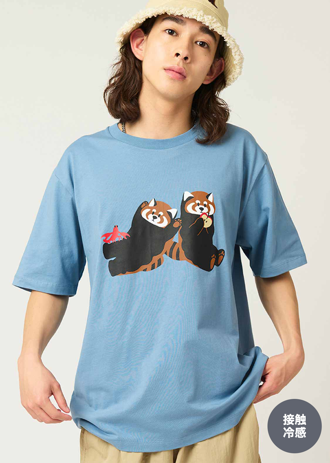 イカクサボリ｜接触冷感 クールタッチTシャツ｜ユニセックス｜グラニフ