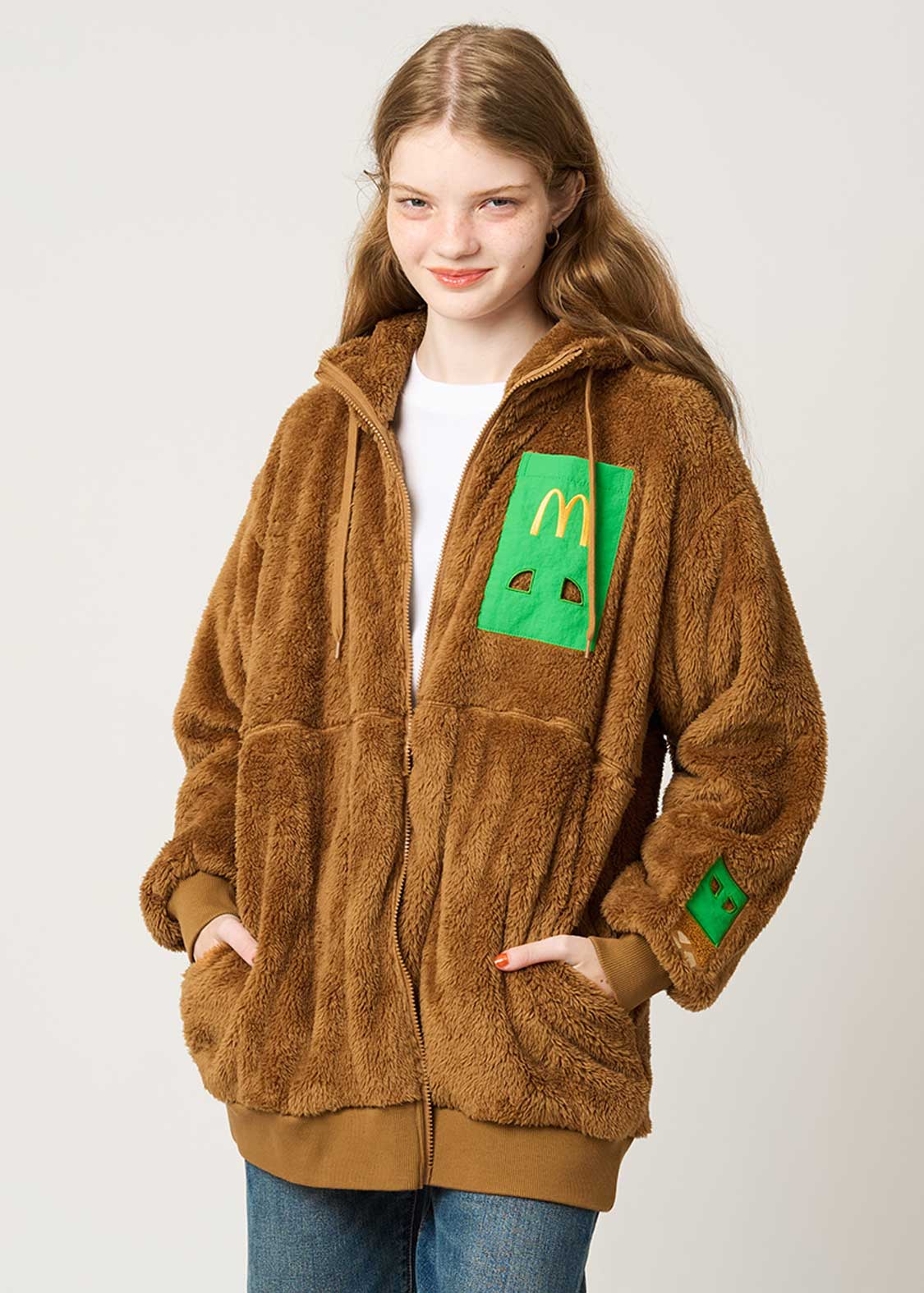 マクドナルドの思い出｜ジャカードVネックカーディガン｜ユニセックス