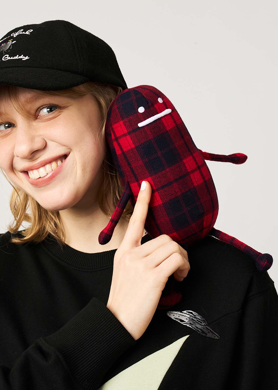 ビューティフルシャドー｜チェックぬいぐるみ｜ホームグッズ｜グラニフ