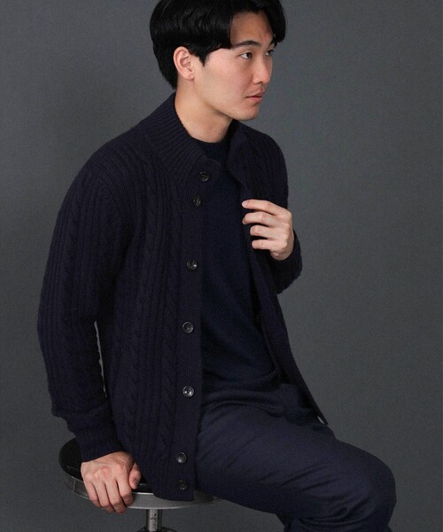 BAFY（バフィー）の「BAFY / 別注 ウール ケーブル スタンドカラー