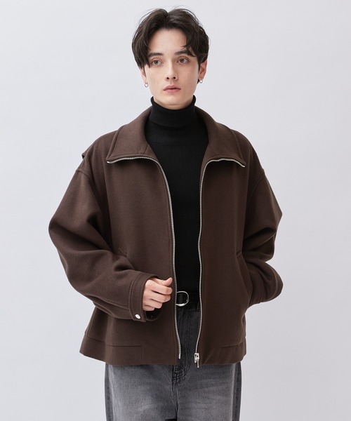 Lui's（ルイス）の「ハイクオリティ ビーバーメルトンZIPブルゾン