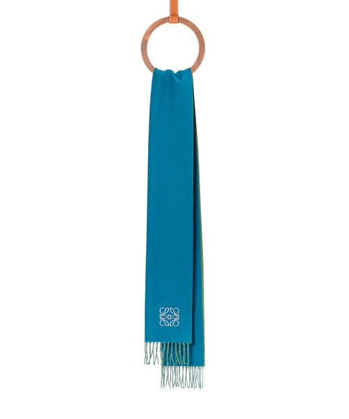 LOEWE（ロエベ）の「バイカラー スカーフ (ウール&カシミヤ)（マフラー