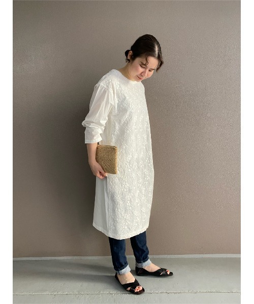 れんかれん様 一度のみ試着 美品 ビアズリー フロント刺繍ワンピース