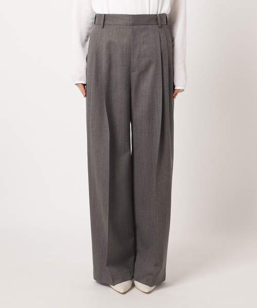 Plage【プラージュ】☆18G スムース パンツ 新品グレー38 プラージュ