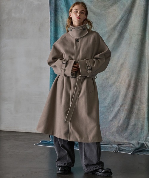 SERACE（セラス）の「【SERACE】2way over melton soutien collar coat