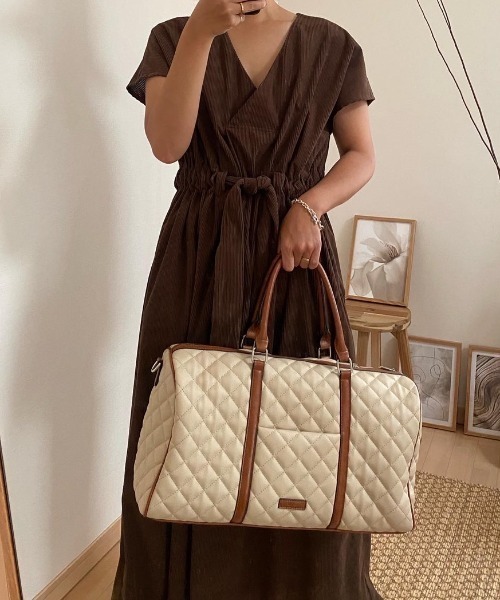 AMAIL（アマイル）の「Quilting boston bag（ボストンバッグ）」 - WEAR