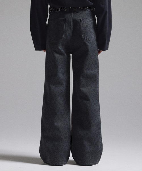 GRANCY】Leopard Damage Flare Pants / レオパードダメージフレア