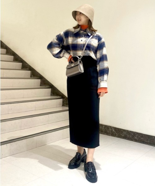 LILY BROWN（リリーブラウン）の「ショート丈ネルチェック（シャツ