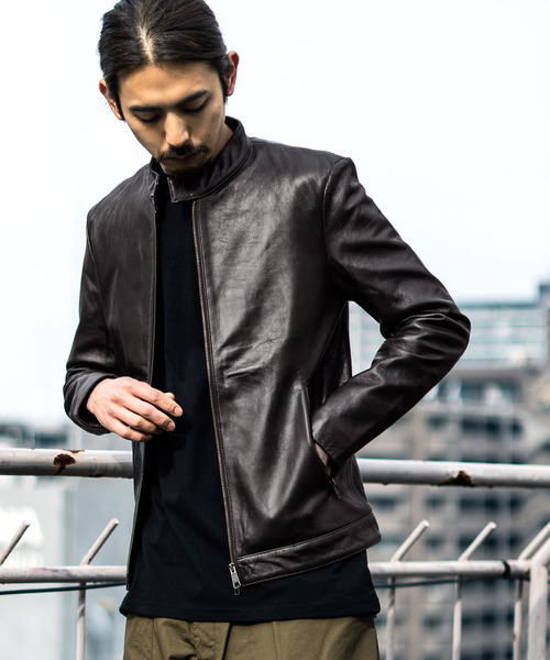 LiSS（リス）の「【Liss/リス】Leather Single riders ラムナッパ