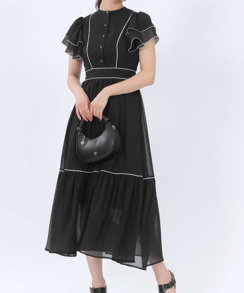 MARY QUANT（マリークワント）の「シアーフリル ドレス（ワンピース