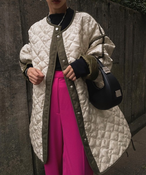 Ameri（アメリ）の「REVERSIBLE LINER LIKE COAT（ミリタリー