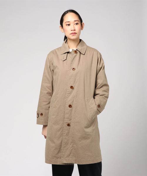 MHL.（エムエイチエル）の「COTTON NYLON CANVAS（ステンカラーコート