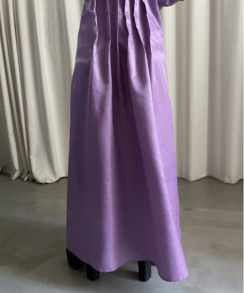 Ameri（アメリ）の「GATHER SLEEVE WAIST TUCK DRESS（ワンピース