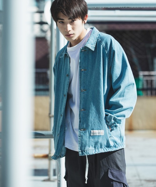 rehacer（レアセル）の「rehacer : Wide Denim Coach Jacket / ワイド
