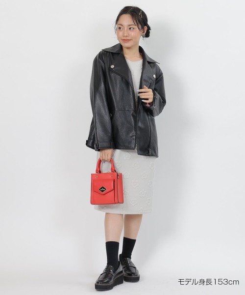 MARY QUANT（マリークワント）の「フェイクレザーライダース