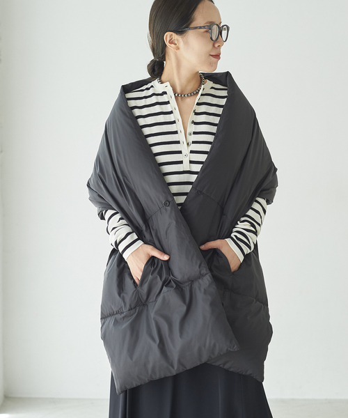 iku0531様 plage ダウンストール ブラック iku0531様 plage ダウン