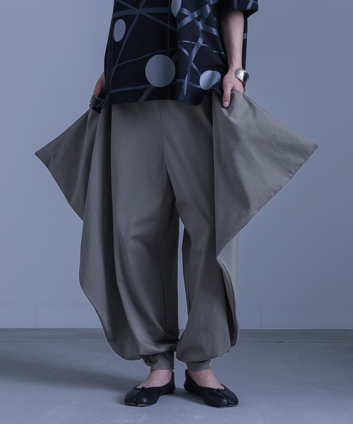 キャピタル 変形パンツ サルエルパンツ デニム調 バルーンパンツ