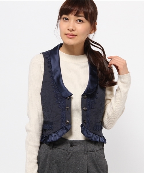 axes femme（アクシーズファム）の「ジャカードベスト（ベスト）」 - WEAR