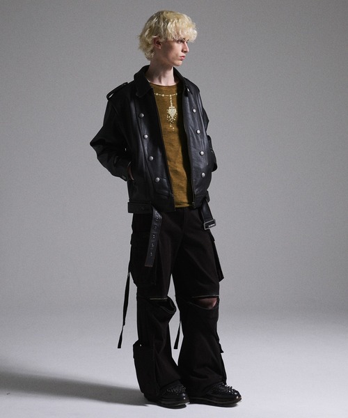 GRANCY】Print Design Sheer Knit / プリントデザインシアーニット