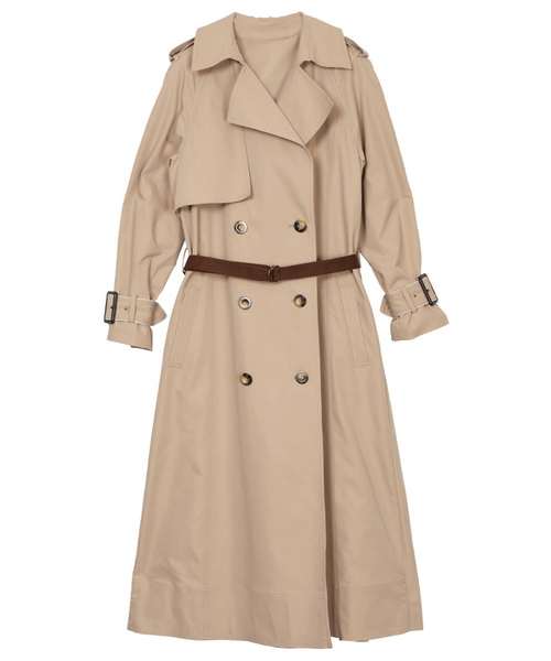 Ameri（アメリ）の「VARIOUS BACK PLEATS TRENCH（トレンチコート