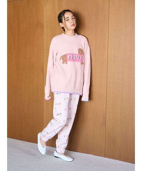 セール】ダックスフンド柄ロングパンツ（ルームウェア/パジャマ