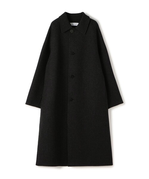 ウールカシミヤ ダブルフェイス ロングコート（ステンカラーコート