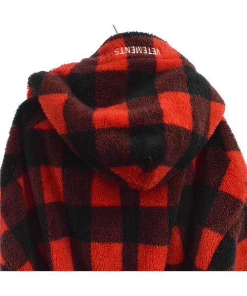 ブランド古着】フリース起毛生地 チェック総柄 バスローブ ロング