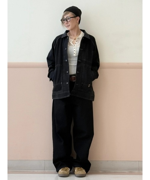 GAP（ギャップ）の「スーパーバギーデニム ブラック（デニムパンツ