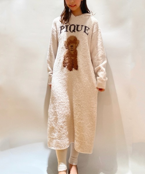 gelato pique（ジェラートピケ）の「トイプードルジャガードワンピース