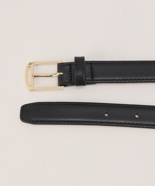 セール】【MAISON BOINET/メゾンボワネ】細ベルト（BLACK）（ベルト