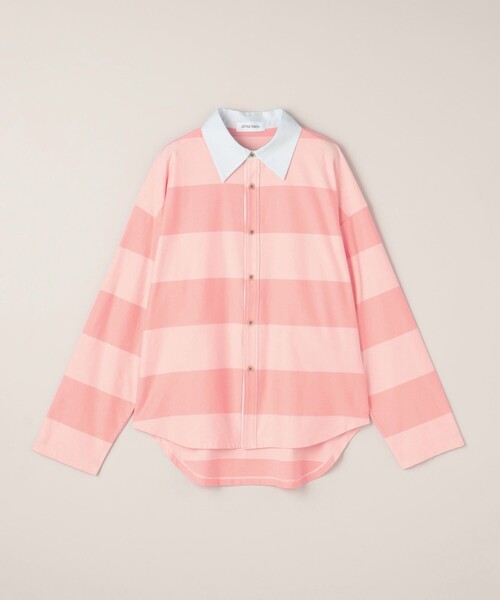 セール】＜ATTISESSION＞コットン ビッグ ラグビー シャツ（Tシャツ