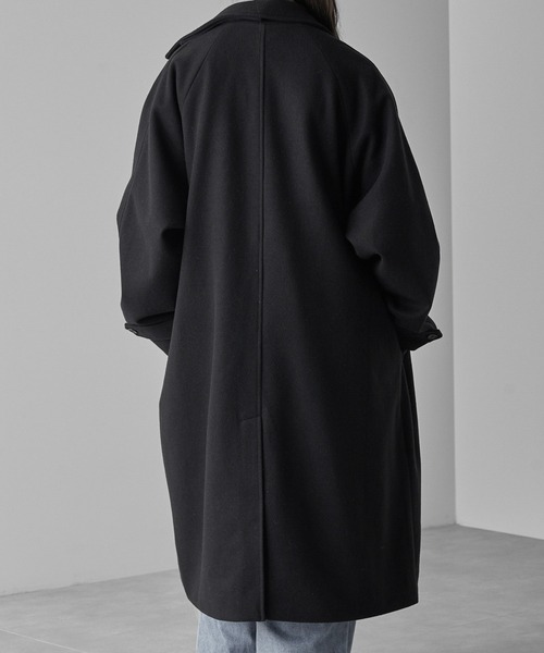 セール】【RUUBON】 melton double chester coat / メルトン ダブル