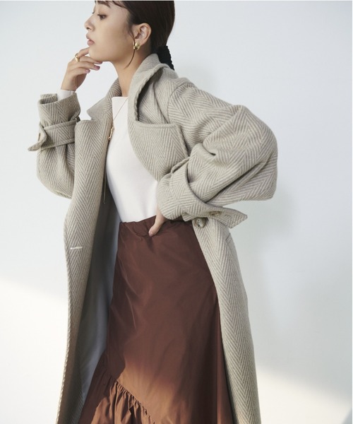 emmi（エミ）の「【emmi atelier】ヘリンボーンコート（チェスター