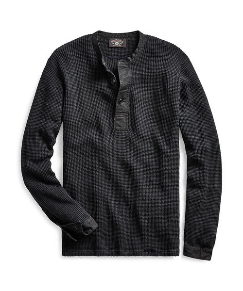RRL（ダブル アール エル）の「コットンリネン ヘンリーネック
