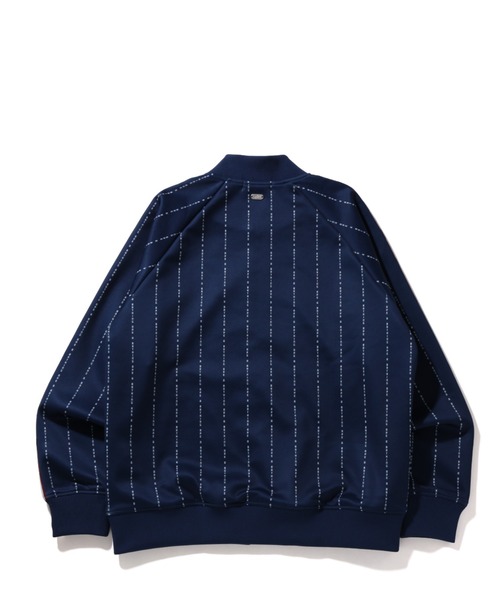 A BATHING APE（アベイシングエイプ）の「BAPE TEXT STRIPE JERSEY TOP