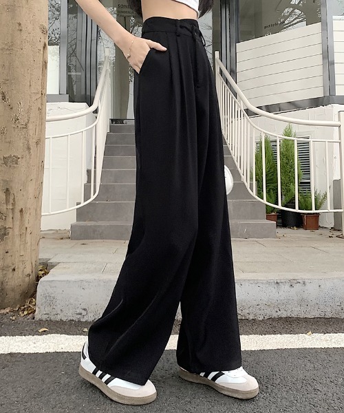 クロスウエスト ハイウエストストレートパンツ（その他パンツ）｜Per