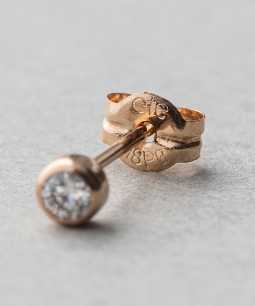 K18 ダイヤモンド 0.1ct ピアス「ブライト」（ピアス（両耳用））｜ete